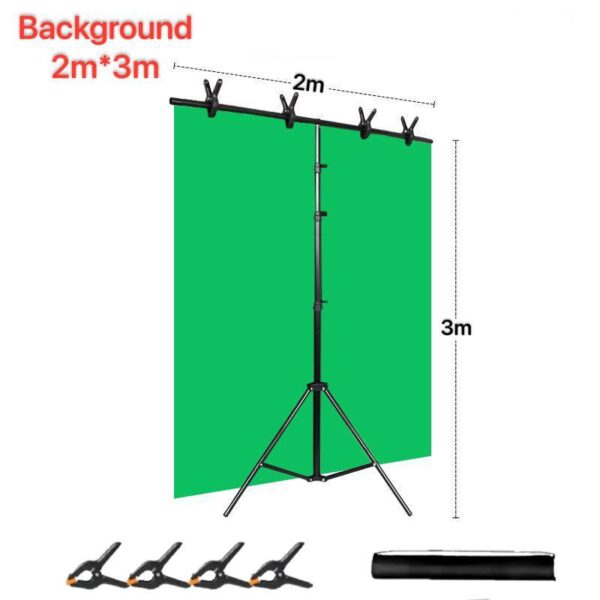 Kit de fond de studio Green Screen 2x3m PULUZ