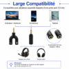 Audio Splitter Jack pour casque et smartphone
