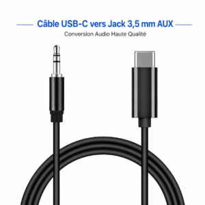 Adaptateur USB-C vers Jack 3.5 mm Plustar