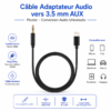 Câble audio USB-C vers AUX 3.5 mm