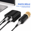 Phantom Power 48V compatible BM-800 et microphones studio