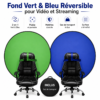 Arrière-plan double face vert et bleu pliable pour studio photo et vidéo