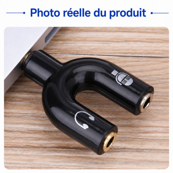 Adaptateur audio Jack 3.5 mm Plug & Play