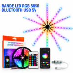 Bande LED RGB flexible pour TV, bureau et setup gaming