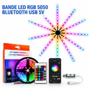 Bande LED RGB flexible pour TV, bureau et setup gaming