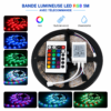 Ruban LED RGB multicolore avec 300 LEDs pour chambre et salon