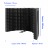 Isolation acoustique professionnelle pour microphone BM-800 et condensateur