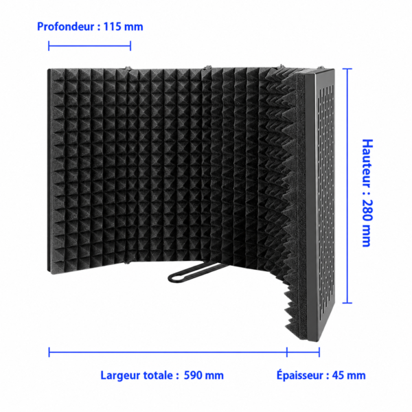 Isolation acoustique professionnelle pour microphone BM-800 et condensateur