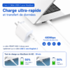 Câble USB-C vers USB-C pour charge rapide
