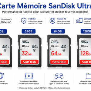 Carte mémoire Kingston originale 16 Go à 128 Go