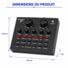 Carte Son V8 multifonctionnelle pour streaming podcast et gaming