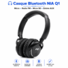 Casque Bluetooth NIA Q1 avec radio FM