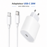 Adaptateur secteur USB-C 20W pour smartphone