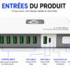 Station de charge rapide 6 ports USB