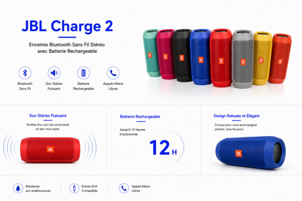 JBL Charge 2 enceinte Bluetooth portable