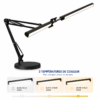 Lampe de bureau LED 12W à double tête avec éclairage ergonomique réglable