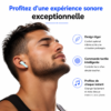 Écouteurs Bluetooth DX-08 avec LED RGB