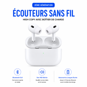 Écouteurs Bluetooth High Copy pour Android et iPhone