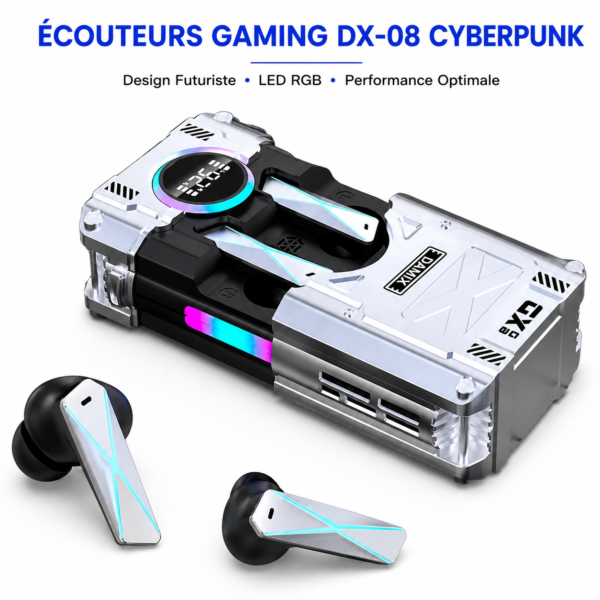 Écouteurs Hi-Fi Gaming avec boîtier de charge