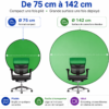 Fond chromakey pliable pour studio photo et streaming gaming
