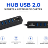 Concentrateur USB 2.0 Plug & Play