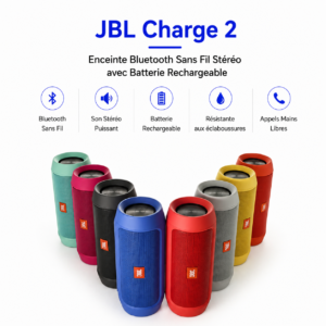 Enceinte stéréo Bluetooth JBL Charge 2