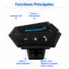 Kit Bluetooth étanche pour casque de moto avec autonomie longue durée