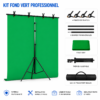 kit fond studio chromakey puluz avec support