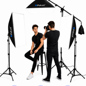 Kit Softbox 3 Pièces avec Lampes – Kit d’Éclairage Studio Professionnel pour Photo, Vidéo, YouTube & TikTok