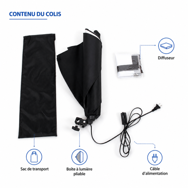 Kit softbox complet pour YouTube TikTok streaming et création de contenu