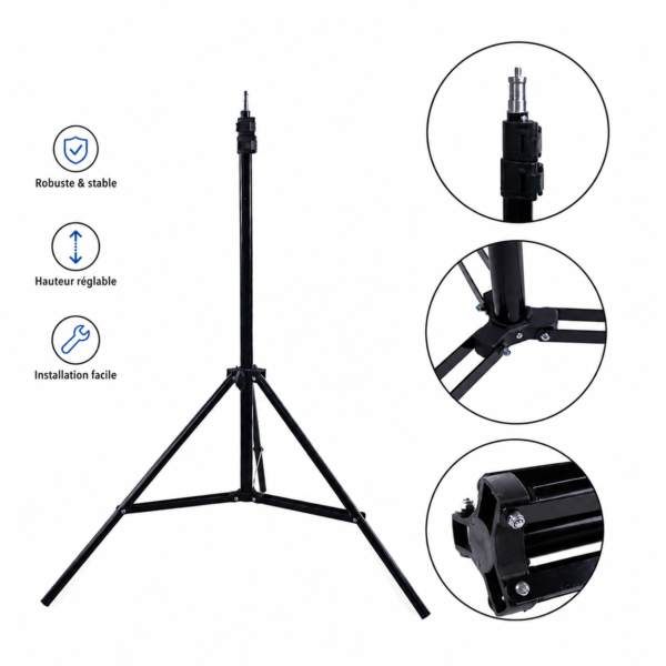 Softbox overhead avec boom arm pour éclairage photo professionnel