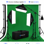 Kit studio photo complet avec éclairage professionnel