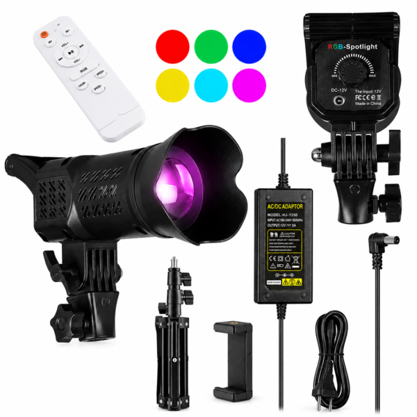 éclairage studio RGB avec modes couleurs dynamiques