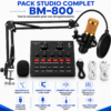 Pack microphone professionnel pour YouTube TikTok et gaming