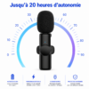Micro cravate sans fil Jmary avec réduction de bruit professionnelle