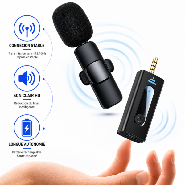 Microphone K35 professionnel pour podcast interview et livestream