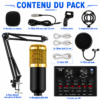 Kit complet BM800 V8 pour enregistrement vocal et podcast