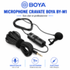 Microphone cravate omnidirectionnel BOYA pour YouTube et podcast