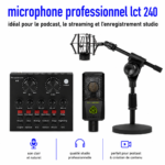 Micro à condensateur LCT 240 pour chant et voix off