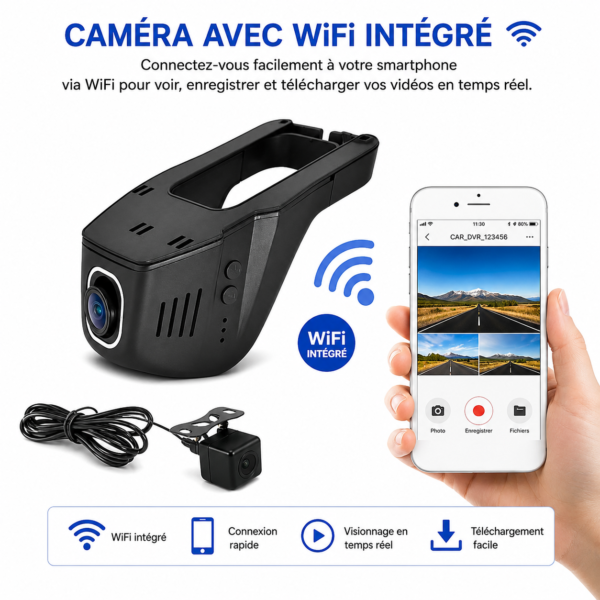 Mini caméra IP avec enregistrement sur carte microSD