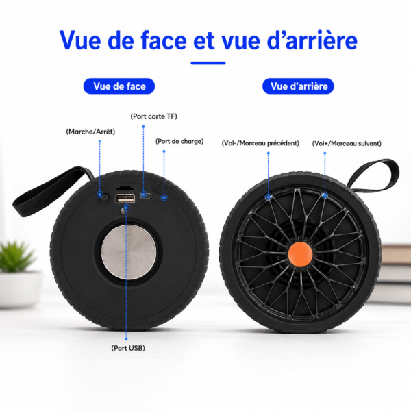 Haut-parleur Bluetooth rechargeable