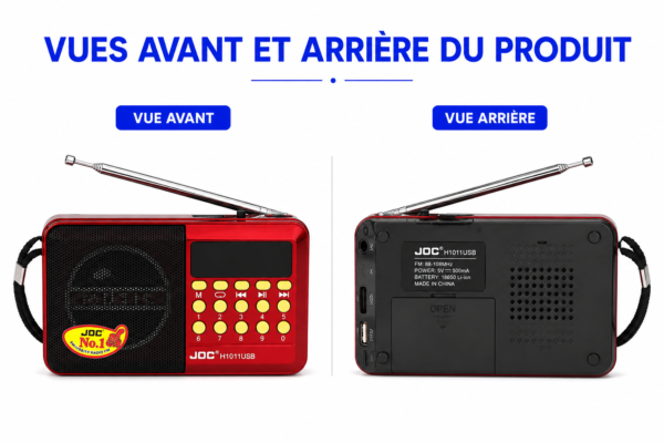 Radio FM Bluetooth avec USB et carte TF