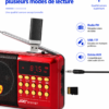 Radio DSP rechargeable avec batterie BL-5C