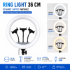 éclairage professionnel tiktok youtube avec ring light