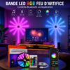 Ruban LED USB 5V pour décoration murale et ambiance lumineuse