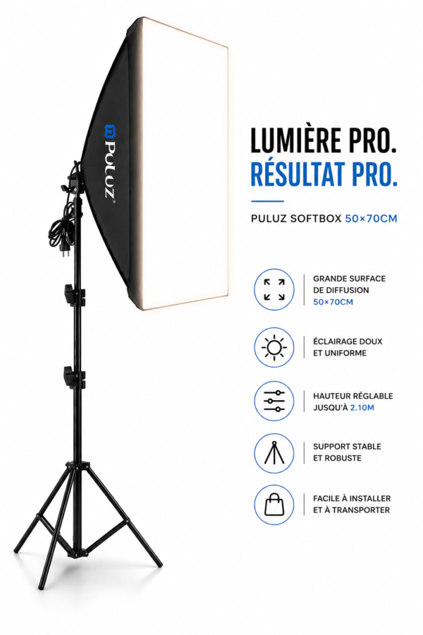 kit éclairage studio Puluz pour YouTube TikTok