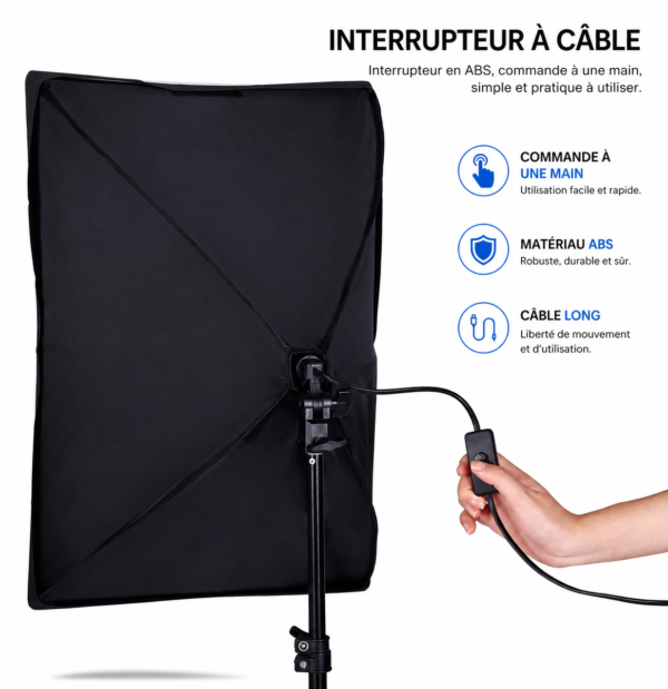softbox lumière douce pour photographie portrait