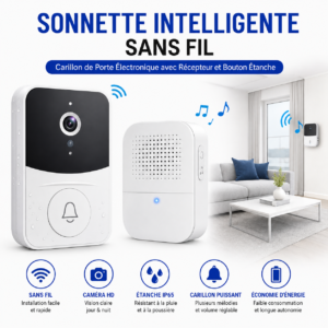 Bouton de sonnette étanche longue portée