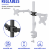 Support de moniteur réglable avec rotation 360°