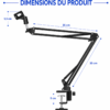 Pied de microphone robuste pour chant